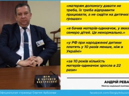 Украинский министр: "Матерей-одиночек нужно лишить пособий и отправить работать, а не сидеть на детских деньгах"
