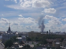На Киевской улице в Петербурге загорелся электромонтажный завод