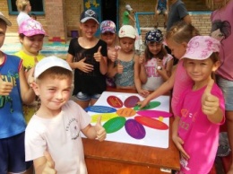 В лагере «Вогник» дети с радостью принимали участие в тренингах о здоровом образе жизни