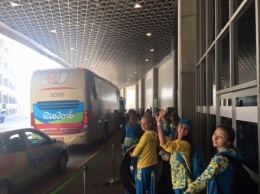 Сборная Украины по художественной гимнастике прибыла в Рио