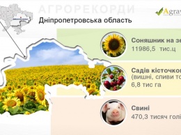 Днепропетровская область на карте агрорекордов