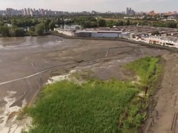 В Киеве Дарницкая ТЭЦ почти полностью засыпала озеро ядовитой угольной золой - "ЭкоМайдан"