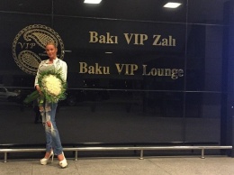 Анастасия Волочкова прибыла в Баку на Евроигры