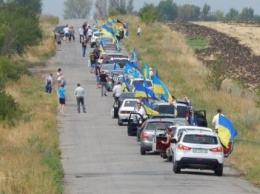 В Бердянске состоялся автопробег по городу, посвященный 25-летию Независимости Украины