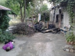 При пожаре в Бердянске погибла психически больная женщина