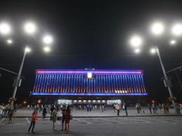 Запорожский губернатор рассказал, во сколько обошлась подсветка для здания обладмиинстрации