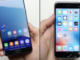 IPhone 6s против Samsung Galaxy Note 7: тест на прочность [видео]
