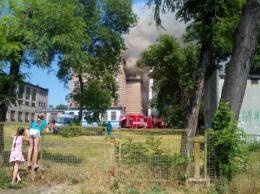 Уже вчера вечером пожар в запорожской школе полностью ликвидировали