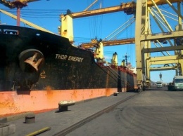 Ильичевский порт приступил к погрузке металла на судно «THOR ENERGY»