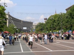 На Крещатике поменялся пешеходный режим