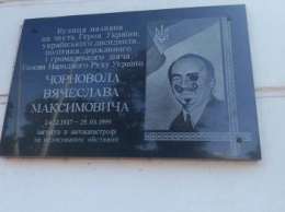 В Каменском осквернили мемориальную доску Вячеславу Черноволу