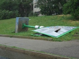 По Луганску прошелся ураган