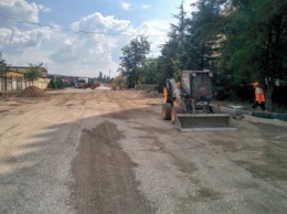 Ремонт дороги по ул Крылова Симферополя обещают закончить к концу этой недели