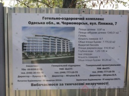 В Ильичевске митинговали против строительства отеля на побережье