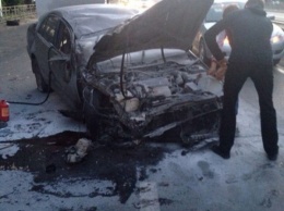 В Кемерово перевернулся и загорелся автомобиль Toyota