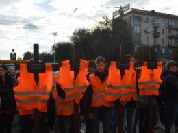 Стало известно, на какой митинг вчера собирали массовку в Запорожье, - ФОТО