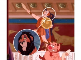 Спрятанные персонажи в мультфильмах Disney (Часть 1)