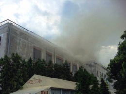 Пожар в Черкассах: загорелся областной драмтеатр