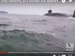 Российская подводная лодка напугала рыбаков (видео) - осторожно, лексика!