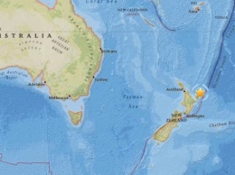 Сильное землетрясение у берегов Новой Зеландии
