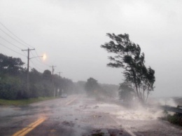 Обнаженный американец вышел встречать ураган: слабоумие и отвага (видео)
