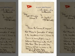 В Великобритании выставят на аукцион письма с трагически затонувшего «Титаника»