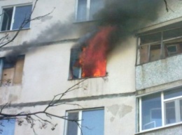 В Бердянске на шестом этаже дома произошел пожар