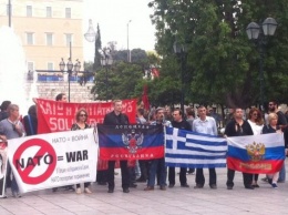 Украинские майдан и антимайдан сошлись в Афинах
