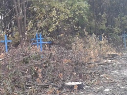На Полтавщине изуродовали кладбище (фото)