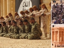 «Исламское государство» опубликовало шокирующее видео казни 25 солдат из Сирии