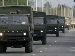 Очередная колонна с военными из РФ проехала в направлении Донецка