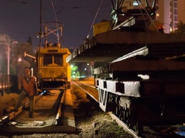В Киевпасстрансе отчитались о ремонте трамвайных путей