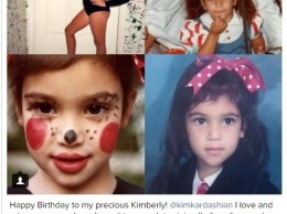 Мать Ким Кардашьян поделилась детскими фотографиями дочери