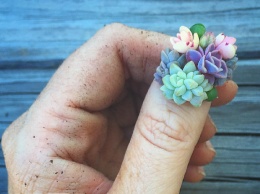 Новый нейт-арт: выращиваем суккуленты на ногтях