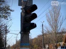 В части Славянска не регулируется дорожное движение