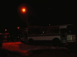 В Запорожье загорелся автобус
