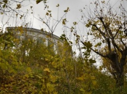 Золотой стала последняя осень одесского Лунного сквера (ФОТО)