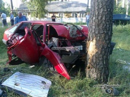 ДТП на Сумщине: Opel Ascona врезался в дерево - погибли два человека. ФОТО
