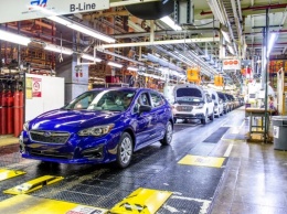 Первая Impreza производства США сошла со сборочного конвейера завода Subaru в штате Индиана