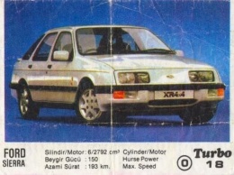 Массовая звезда 80-х: Ford Sierra XR 4X4 из вкладыша Turbo №18