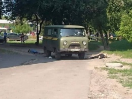 В сети появились фото с места расстрела сотрудников харьковской "Укрпочты"