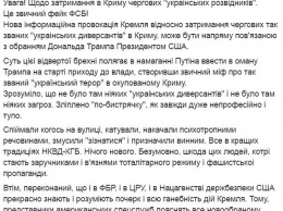 В МВД назвали задержание "украинских диверсантов" в Крыму акцией для Трампа