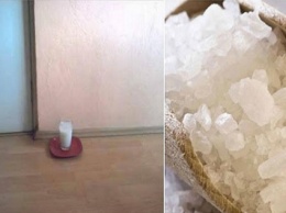 Добавьте в стакан воды соль и уксус и поставьте в любой части вашего дома. После 24 часов, вы будете очень удивлены!