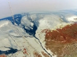 Бескрайние просторы Куяльницкого лимана сняли с воздуха (ВИДЕО)