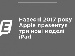 Весной 2017 года Apple презентует три новые модели iPad