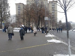 Акции протеста в Киеве у здания НБУ завершились