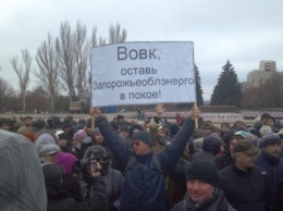 Три месяца без зарплаты: как в Запорожье энергетики митинговали, - ФОТО, ВИДЕО