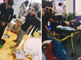 Робот на выставке в Китае «сошел с ума» и напал на посетителя
