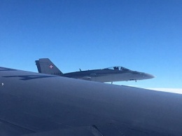 Правительственный борт России сопровождали ВВС Швейцарии