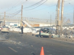 В Челябинске при столкновение трех иномарок погиб водитель